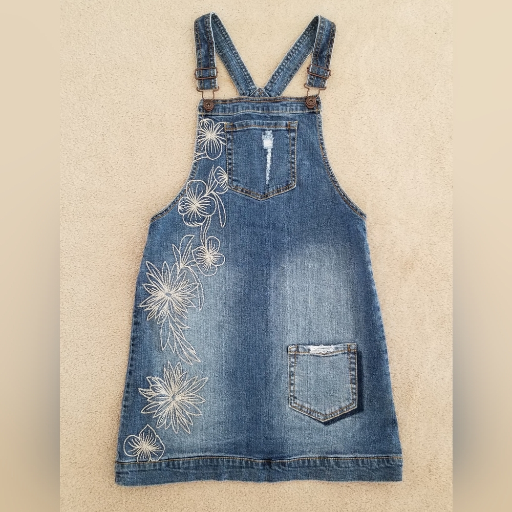 NWOT Lucky Brand Denim Embroidered Skirtall Size L